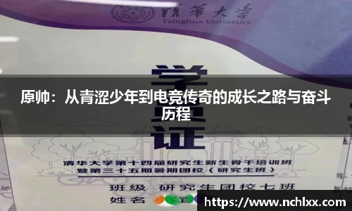 原帅：从青涩少年到电竞传奇的成长之路与奋斗历程